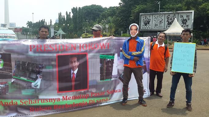 Tolak Perdagangan Burung Ilegal, Scorpion Desak Jokowi Hentikan Beli Burung Illegal