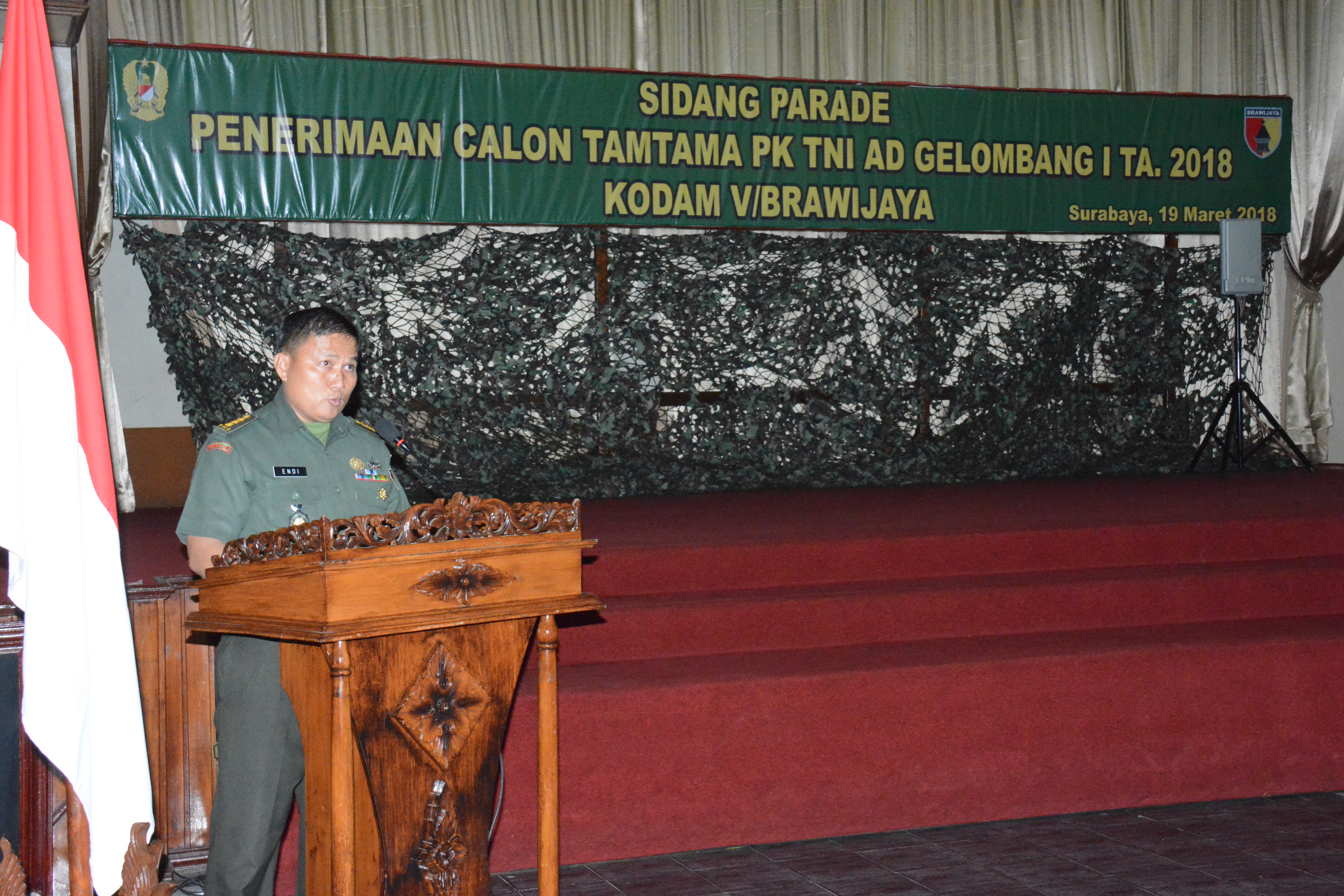 Sidang Parade, Kodam Brawijaya Seleksai Calon Prajurit Berkualitas