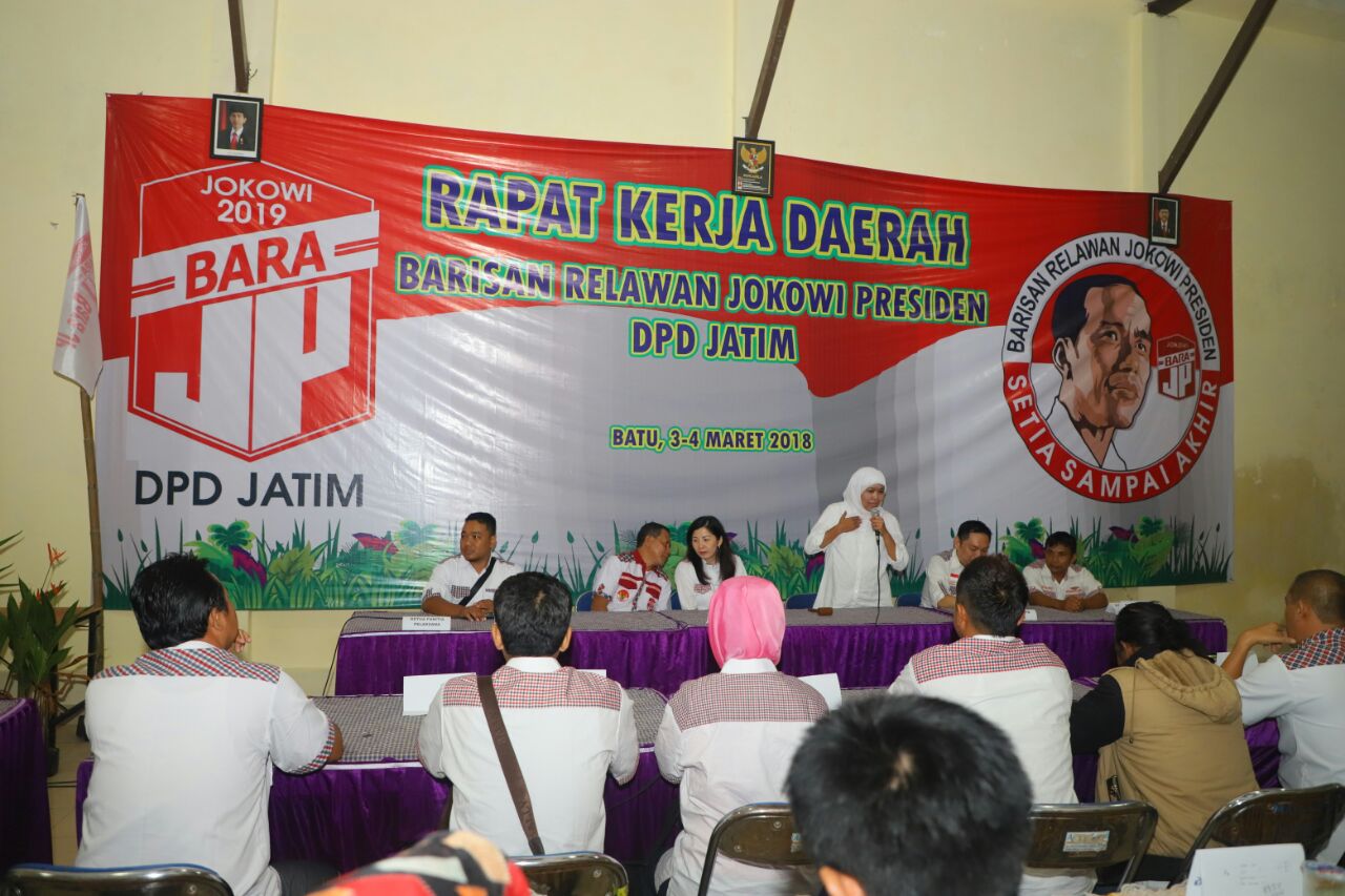 Deklarasi Barisan Relawan Jokowi for Presiden, Bukti Konkret Dukungan untuk Khofifah-Emil