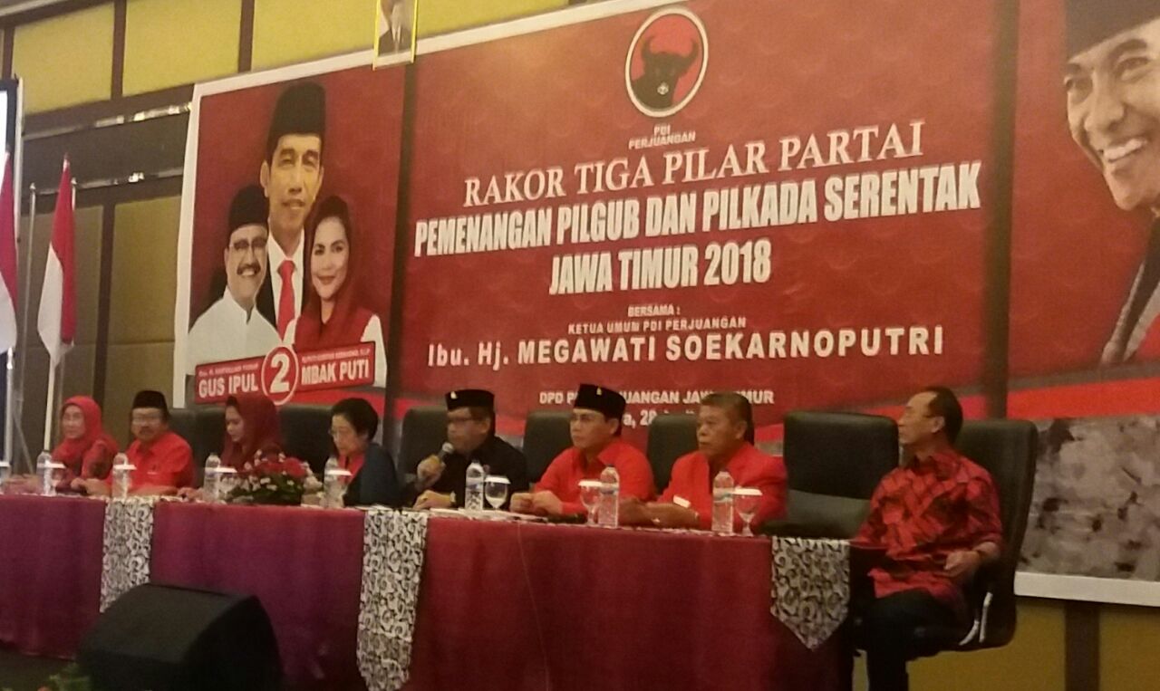 Menangkan Gus Ipul-Puti, Megawati Kumpulkan Jajaran Tiga Pilar Partai