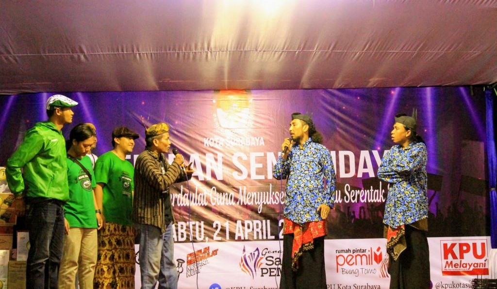 KPU Surabaya Gelar Ludruk Sosialisasikan Pemilu 2019