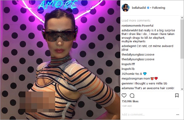 Bella Hadid Pamer Foto Seksi Di Instagram