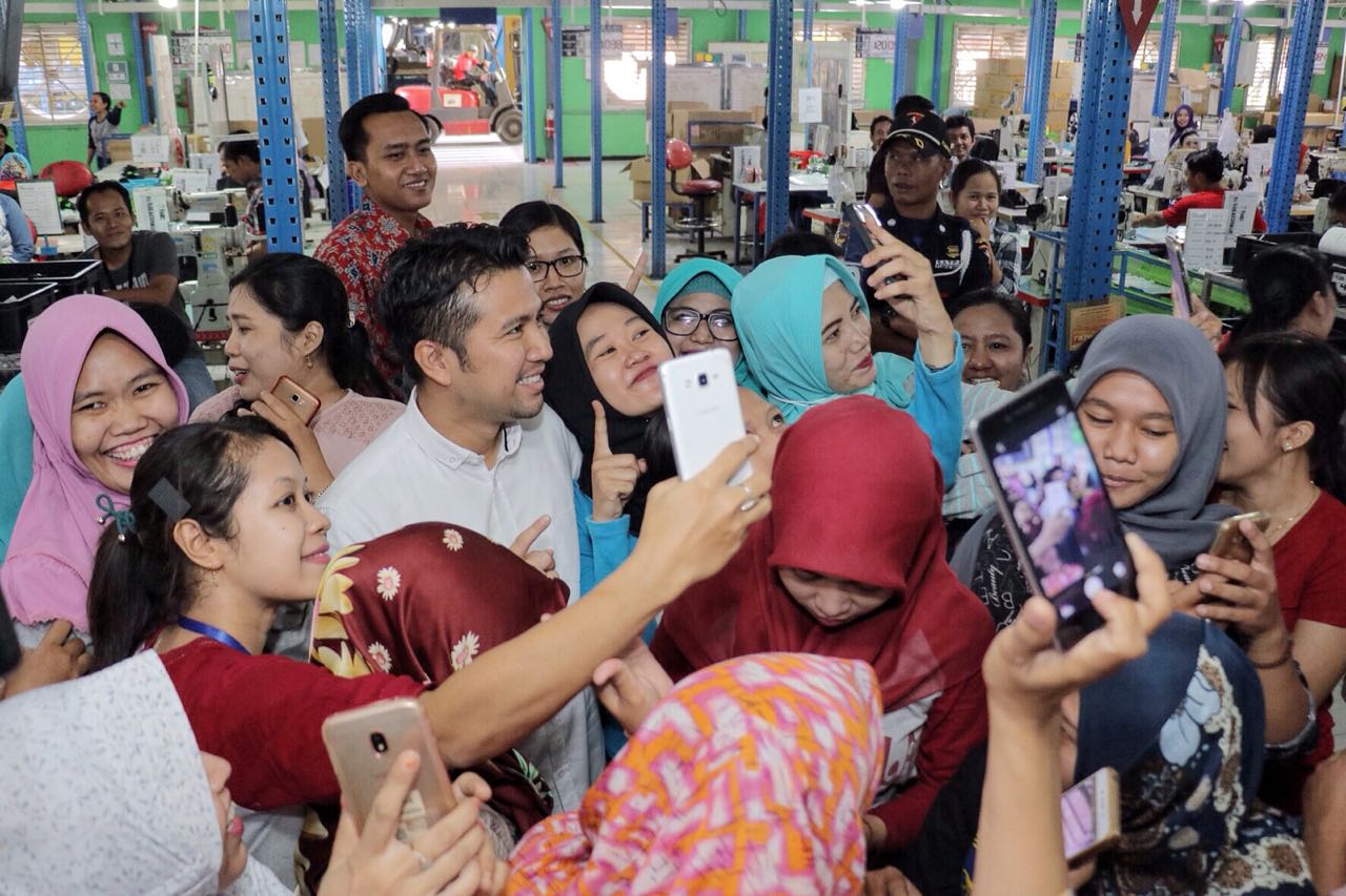 Didukung Buruh Sidoarjo, Emil Dardak Komitmen Tingkatkan SDM dan Kesejahteraan