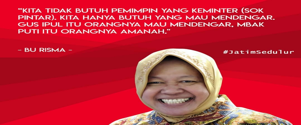 Pengamat: Risma Bukan Cagub, Percuma Serang Khofifah