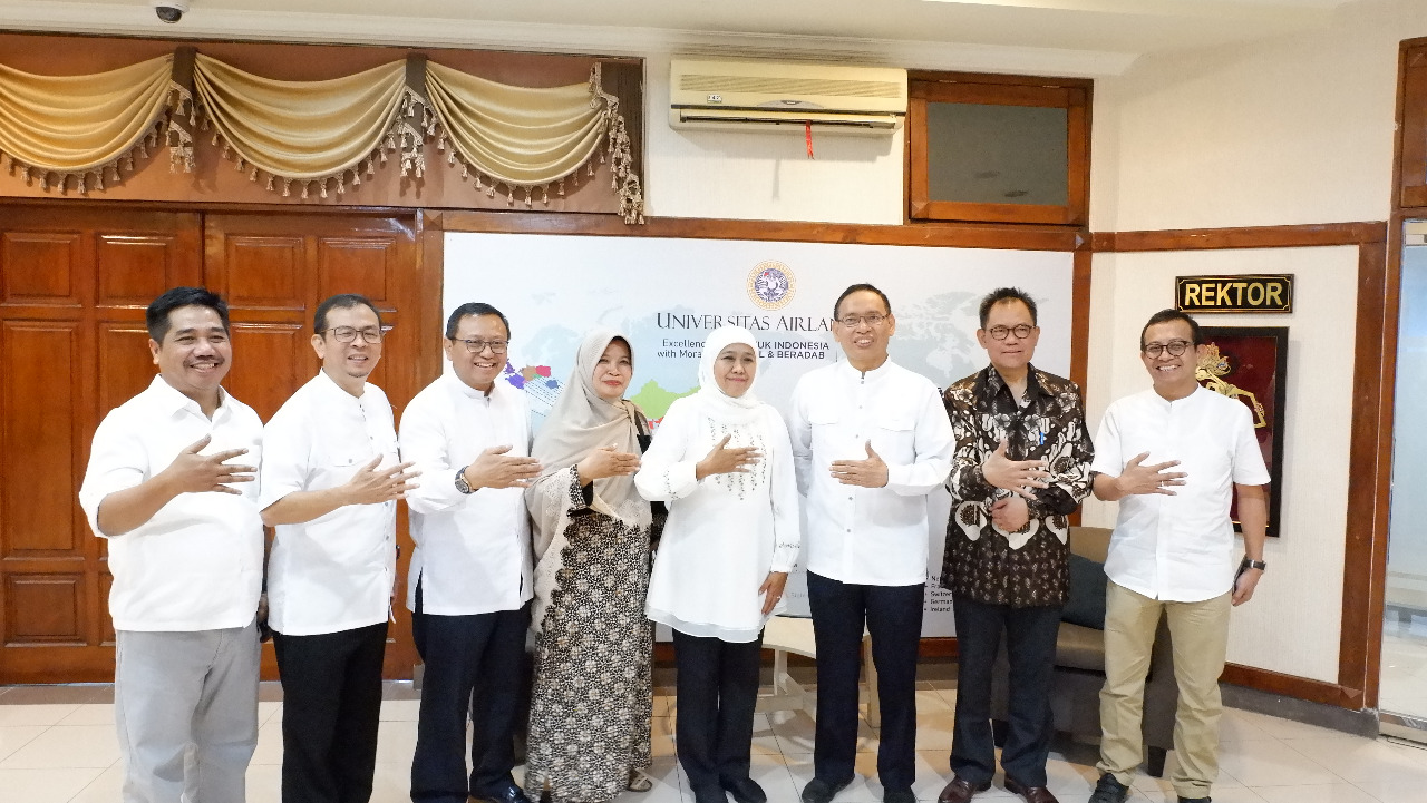 Khofifah-Rektor Universitas Airlangga Urun Gagasan untuk Kepentingan Jawa Timur