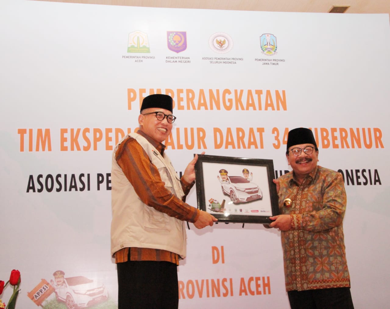 Plt Gubernur Aceh Sampaikan Rasa Bangga Aceh Jadi Titik Pertama Tim Ekspedisi Jalur Darat