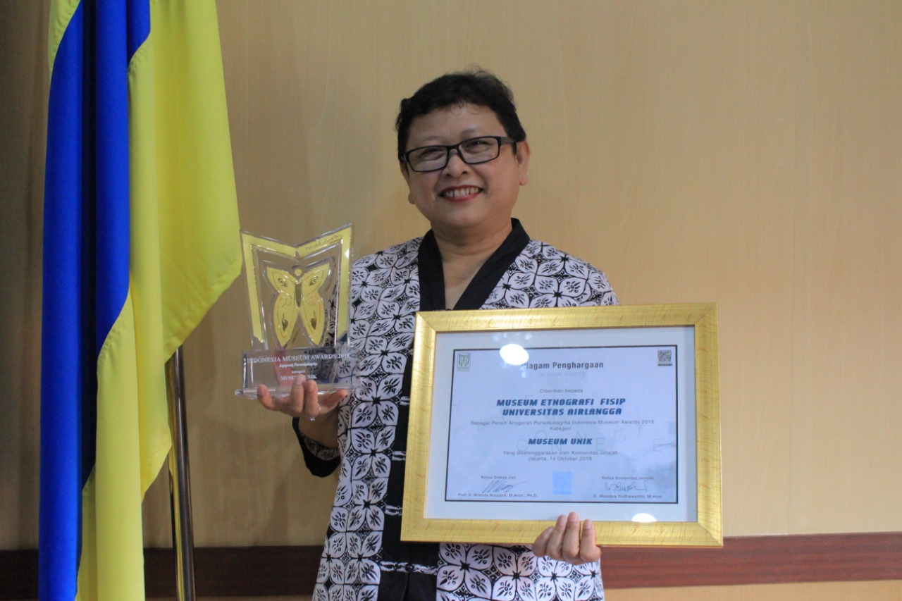 Museum Etnografi FISIP Unair Raih Anugerah Purwakalagrha Indonesia Museum Awards  2018