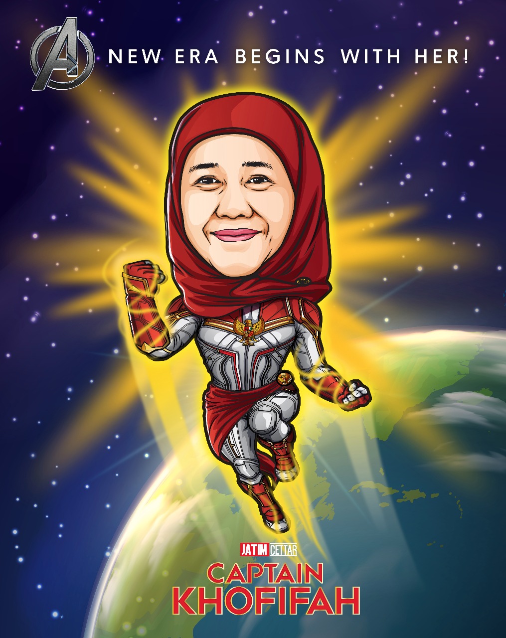 Kapten Khofifah Siap Bergabung Dengan Avengers