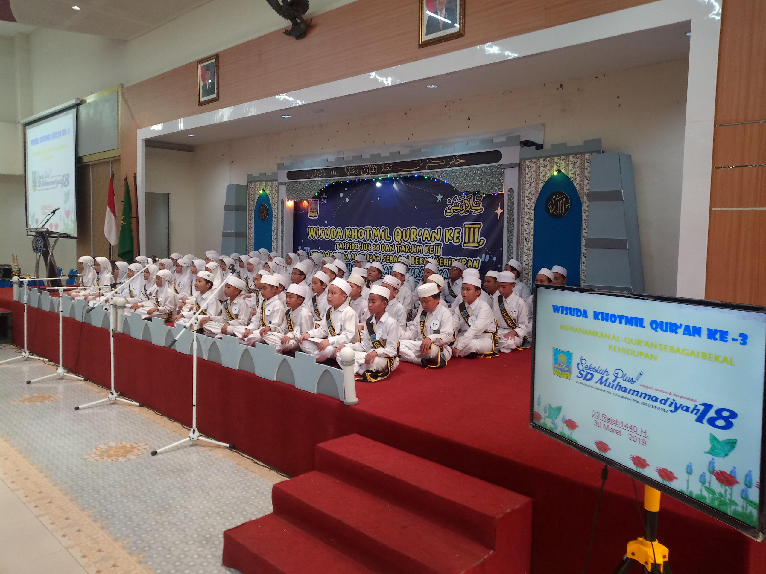 SD Muhammadiyah 18 Surabaya Gelar Wisuda Khotmil Quran, Tahfidzul Quran Juz 30 dan Tarjimul Quran