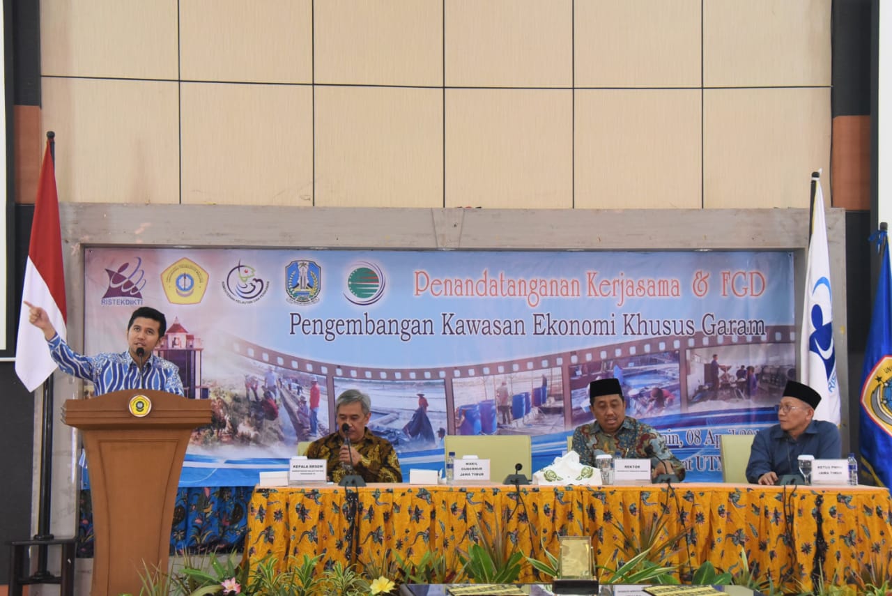 Universitas Trunojoyo Dan Garam, Emil Dardak Ingin Itu Bagian Pilar Pulau Madura