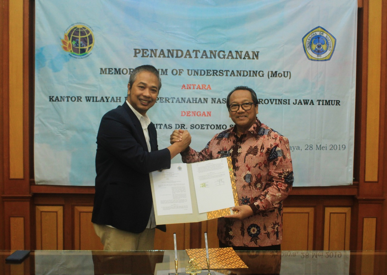 Perluas Program Teknis Teknik Geomatika, Unitomo Teken MoU dengan Kanwil BPN Jatim