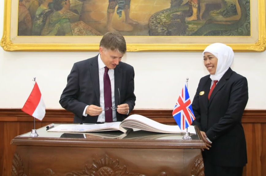 Owen Jenkins, Dubes Inggris Tertarik Invest Teknologi Pengolahan Sampah Di Jatim