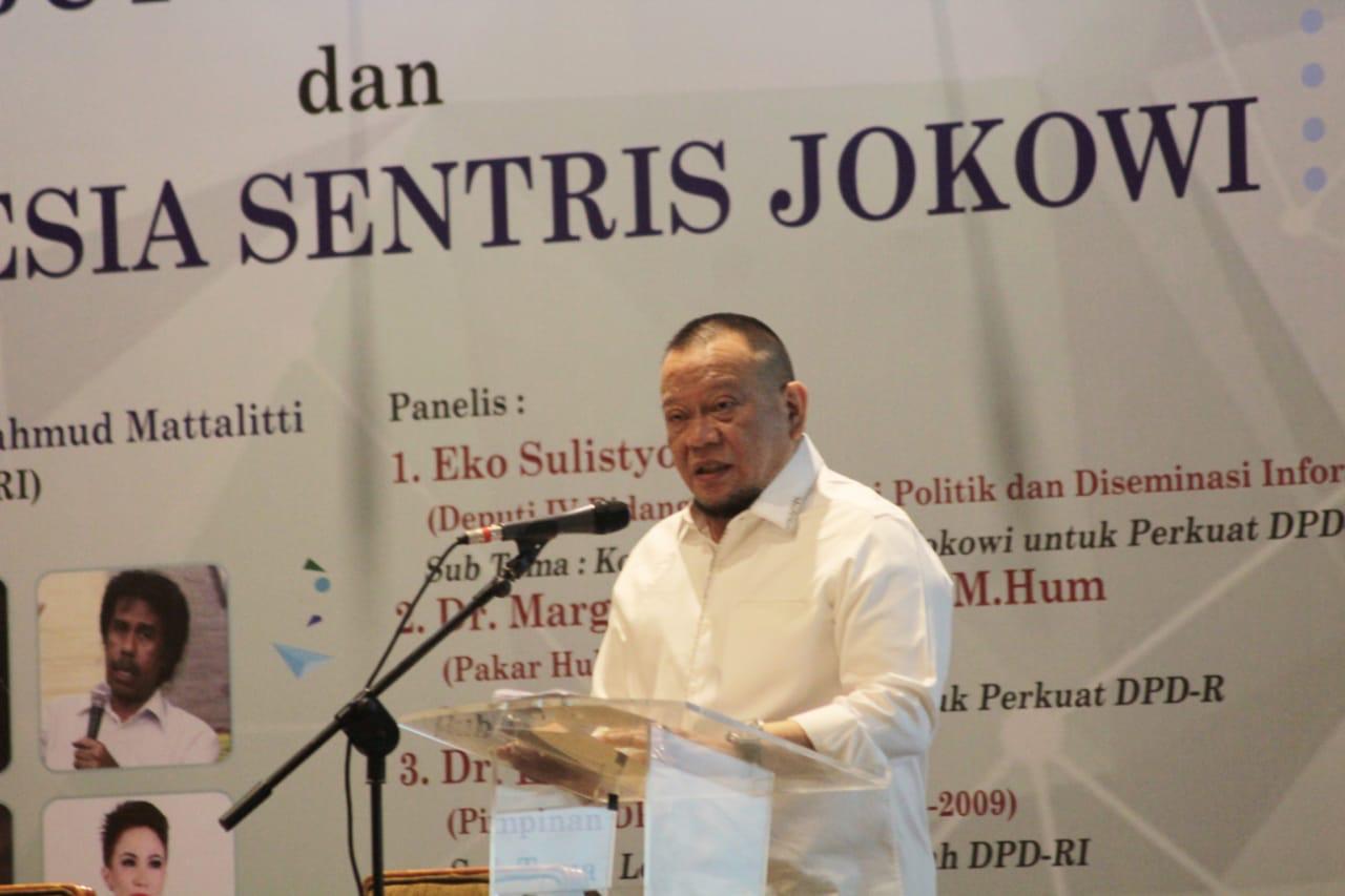 La Nyalla: Era Jokowi Percepat Pembangunan Indonesia Sentris
