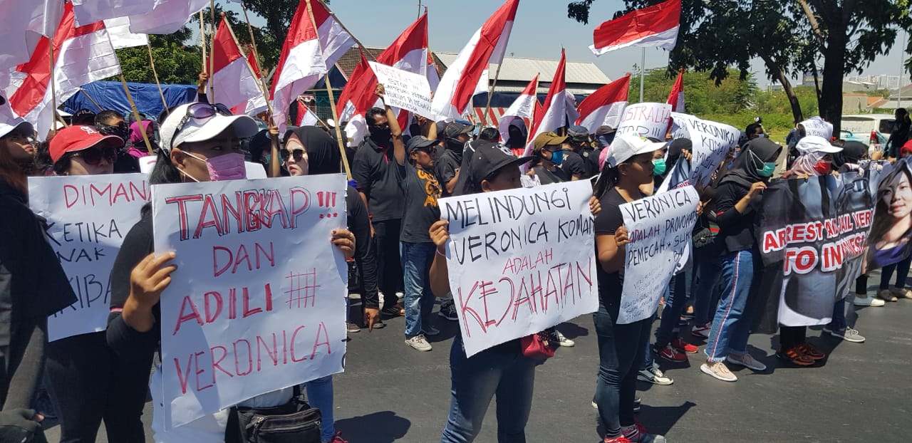 Ratusan Massa APP HAM Desak Australia Deportasi Veronica Koman