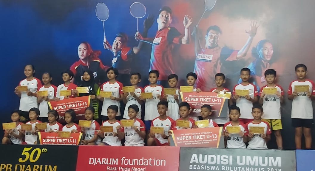 Audisi Bulutangkis Djarum Surabaya Loloskan 26 Atlet ke Final