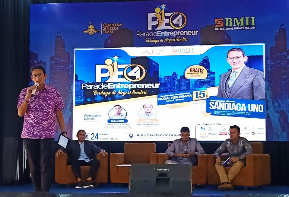 Hadirkan Sandiaga Uno, BMH Dan QSU Gelar Parade Entrepreneur 4