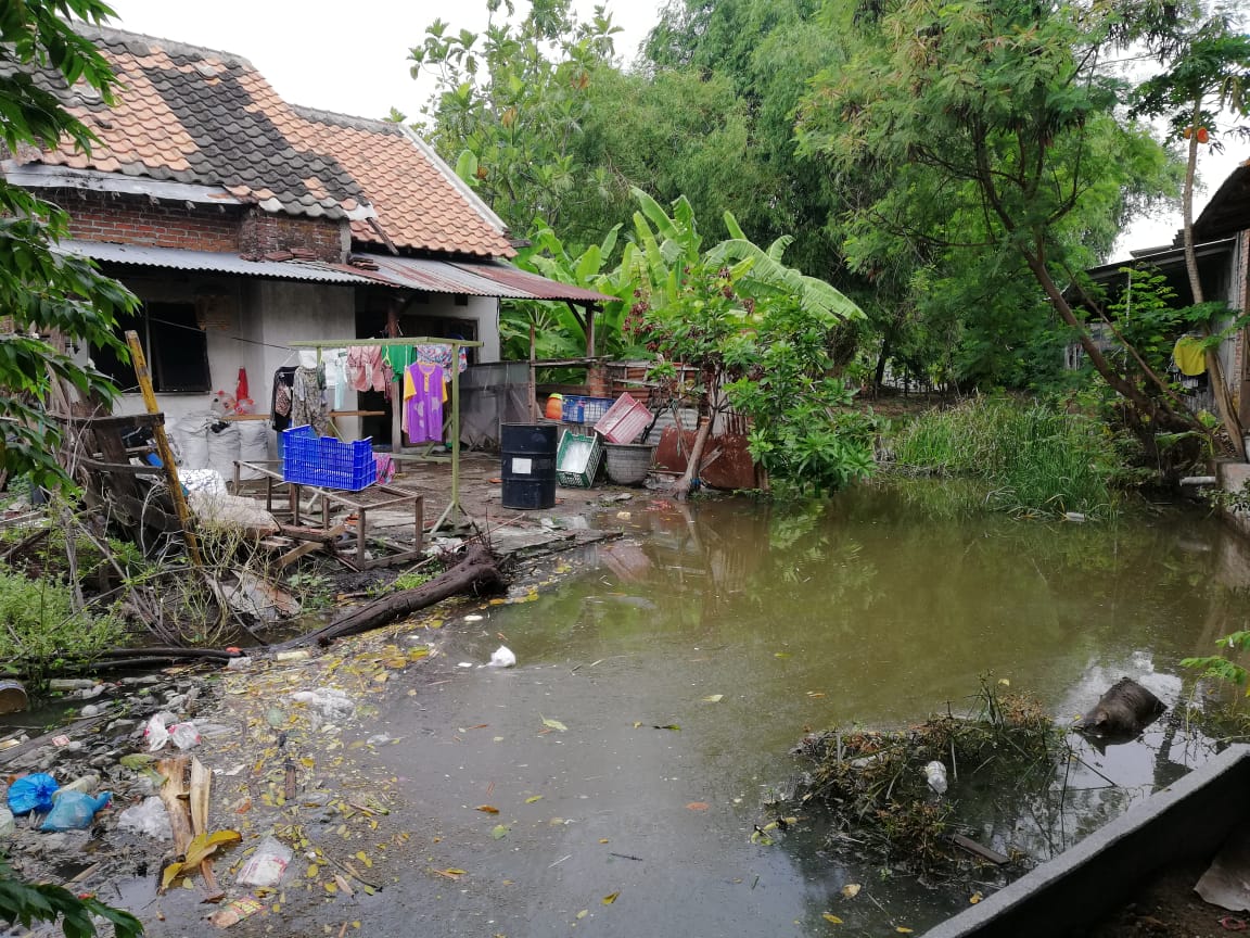 Awali Tahun 2020, Warga Tiga Desa di Sidoarjo Ini Siaga Banjir