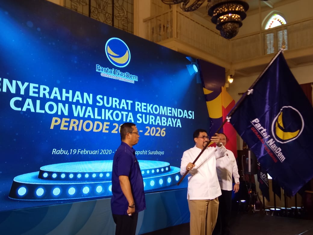 Partai NasDem Ikut Usung Machfud Arifin Jadi Bacawali Surabaya