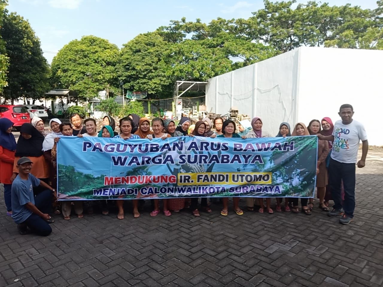 Masyarakat Arus Bawah Pendukung Fandi Utomo Gelar Sosialisasi Corona