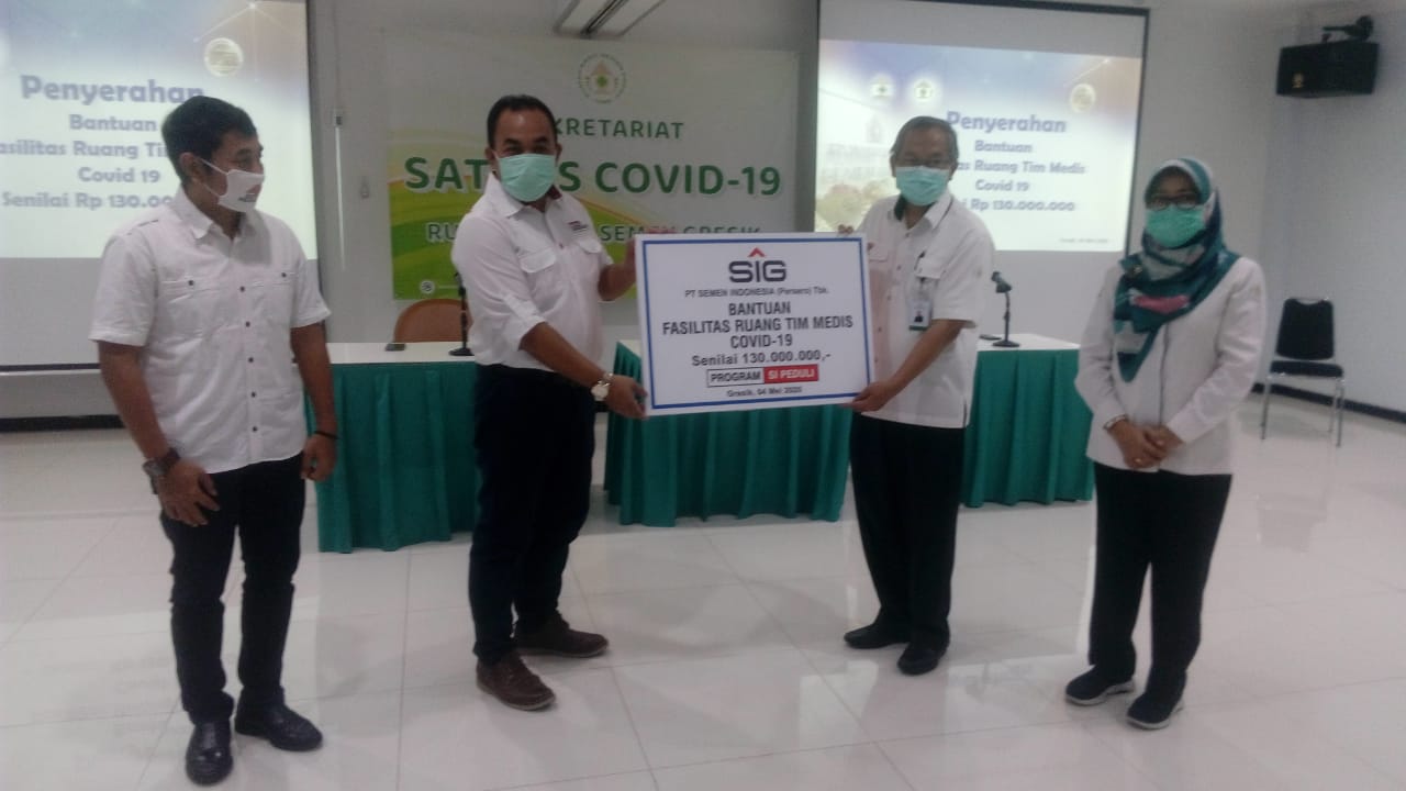 CSR Semen Indonesia Bantu Fasilitas Ruang untuk Tenaga Medis