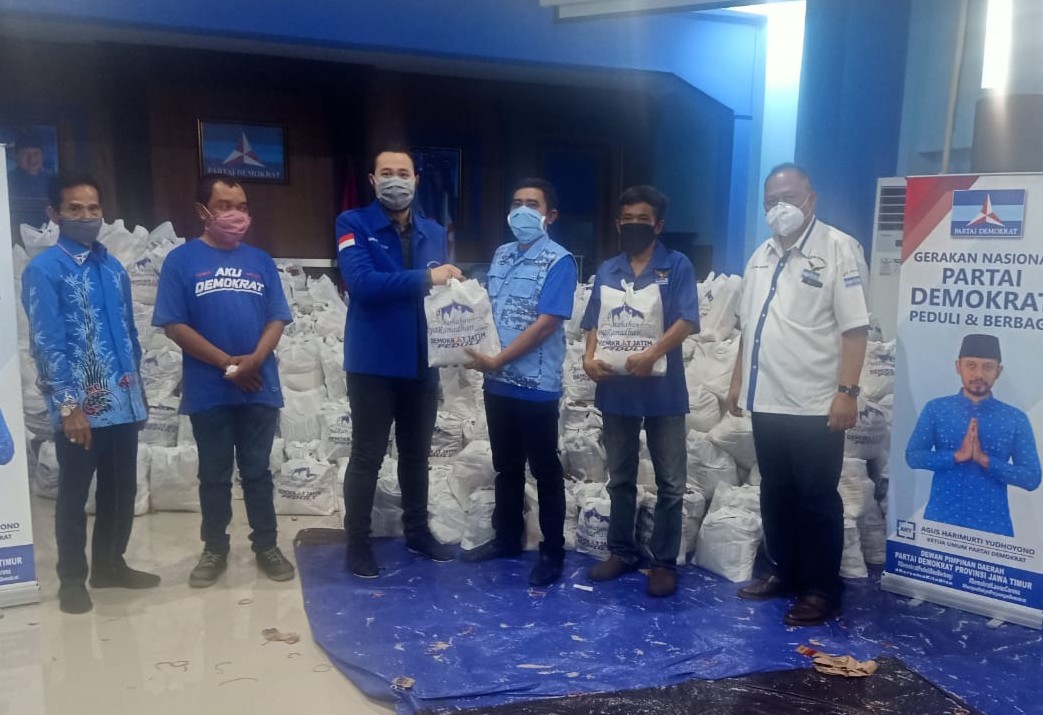 Demokrat Jatim Terus Distribusikan Bantuan Ribuan Sembako