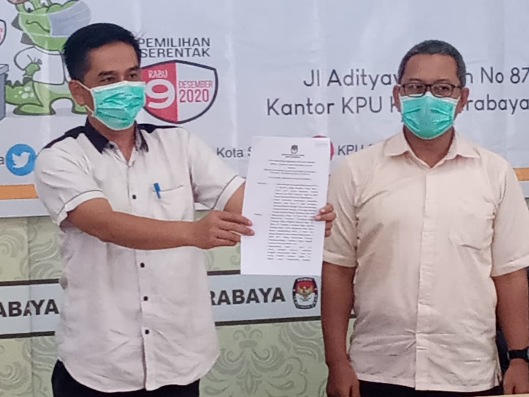 KPU Kota Surabaya Gelar Media Briefing Pengundian dan Pengumuman Nomor Urut Pasangan Cawali-Cawawali Pilwali