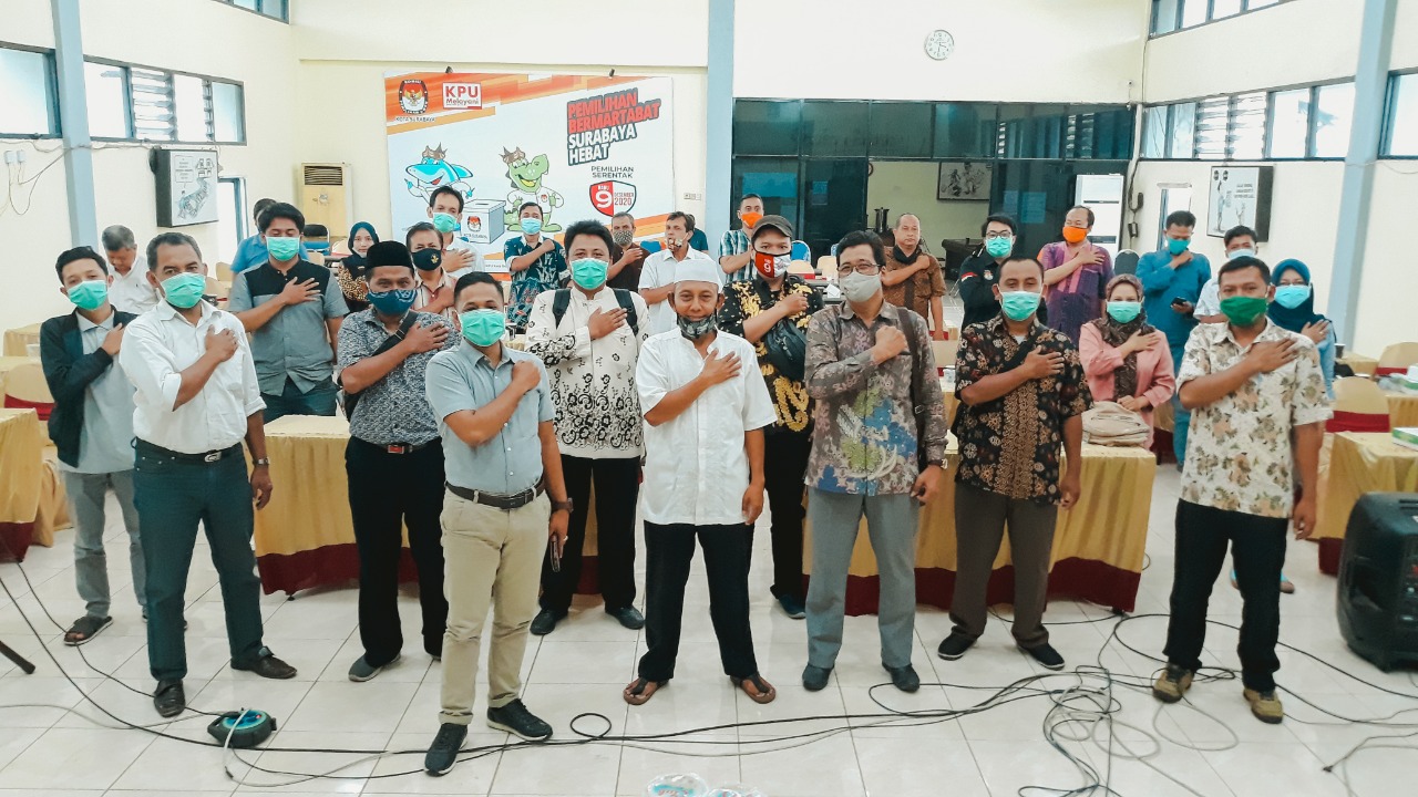 Tingkatkan Kelancaran Pemilihan, Divisi Hukum KPU Surabaya Adakan Bimtek