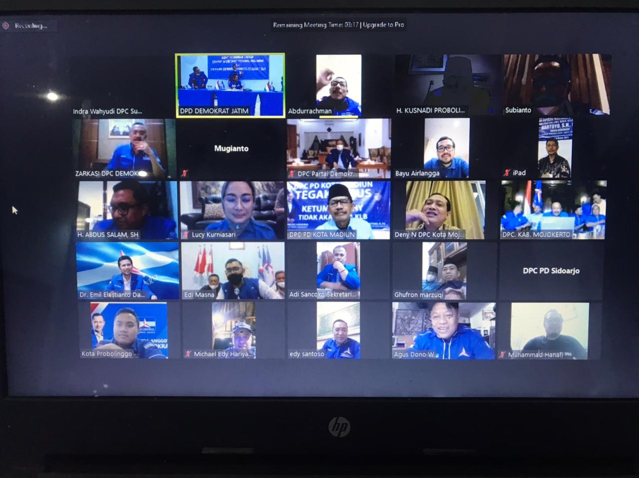 Apel Siaga Virtual, Demokrat se-Jatim Tolak KLB