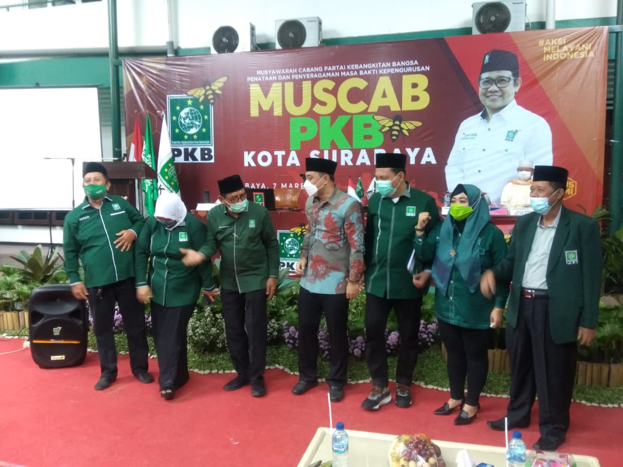 Terpilih Pimpin PKB Surabaya Dan Dihadiri Eri, Musyafak: Pertama Kali Wali Kota Mau Datang