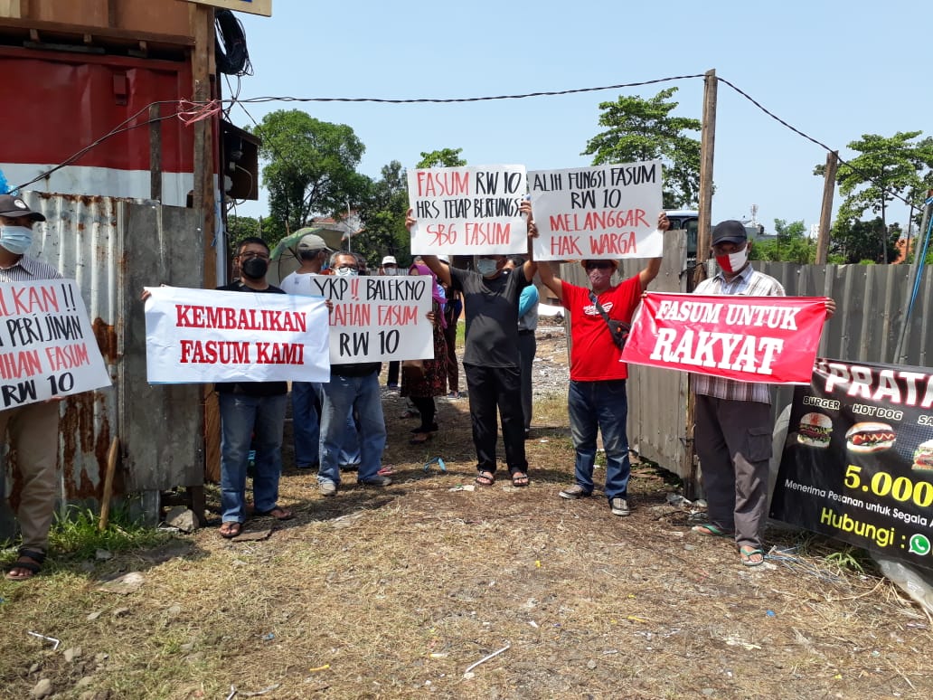 Warga YKP Demo, Fasumnya Jadi Fasum Komersil