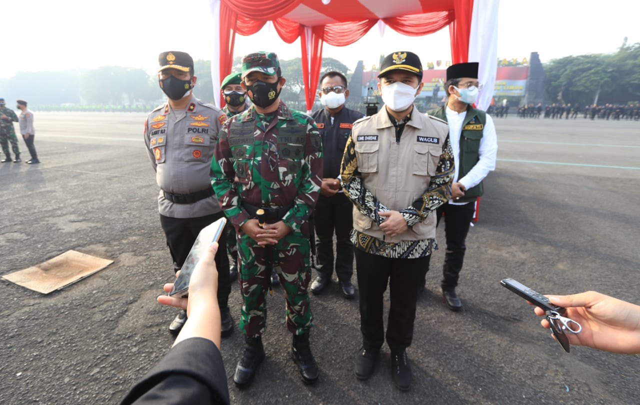 Jelang PPKM Darurat, Pangdam V Brawijaya Pimpin Apel Gelar Pasukan