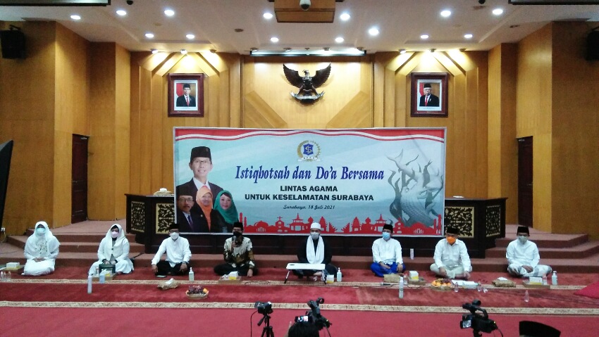 DPRD Surabaya Gelar Istighosah Virtual Dan Doa Lintas Agama
