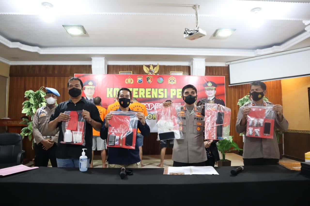 Perang Terhadap Narkoba, Sepanjang Januari Polresta Mojokerto Tangkap 7 Pengedar