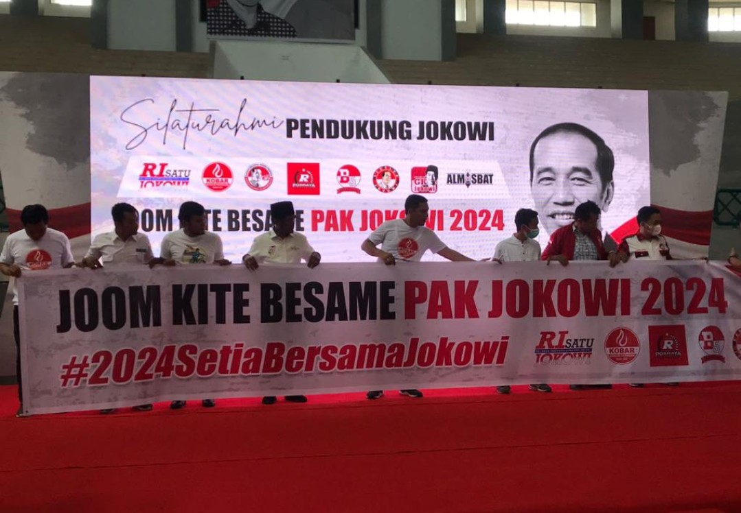 Relawan Jokowi Riau Silaturahmi, Gaungkan Joom Kite Besame Pak Jokowi 2024
