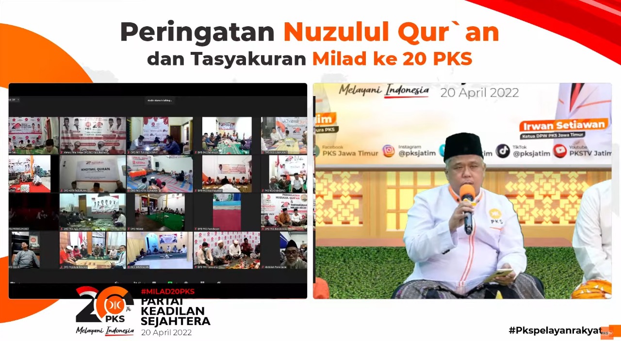 Milad ke-20, Ketua PKS Jatim: Kami Berhutang Nyawa pada Mahasiswa