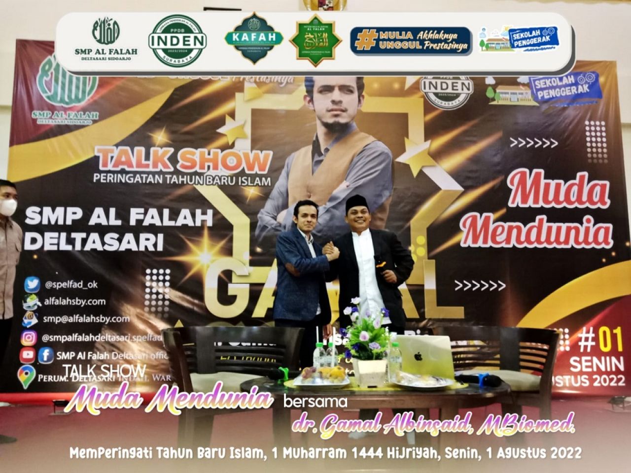 SMP Al Falah Deltasari Sidoarjo Gelar Talk Show Muda Mendunia