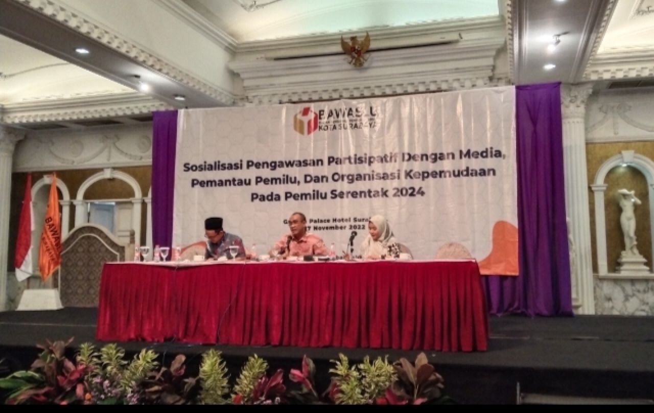 Bawaslu Surabaya Gelar Sosialisasi Pengawasan Partisipatif dengan Media