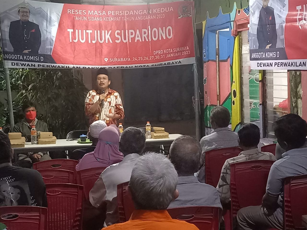 Tjujuk Supariono Lakukan Reses di Kelurahan Putat Jaya