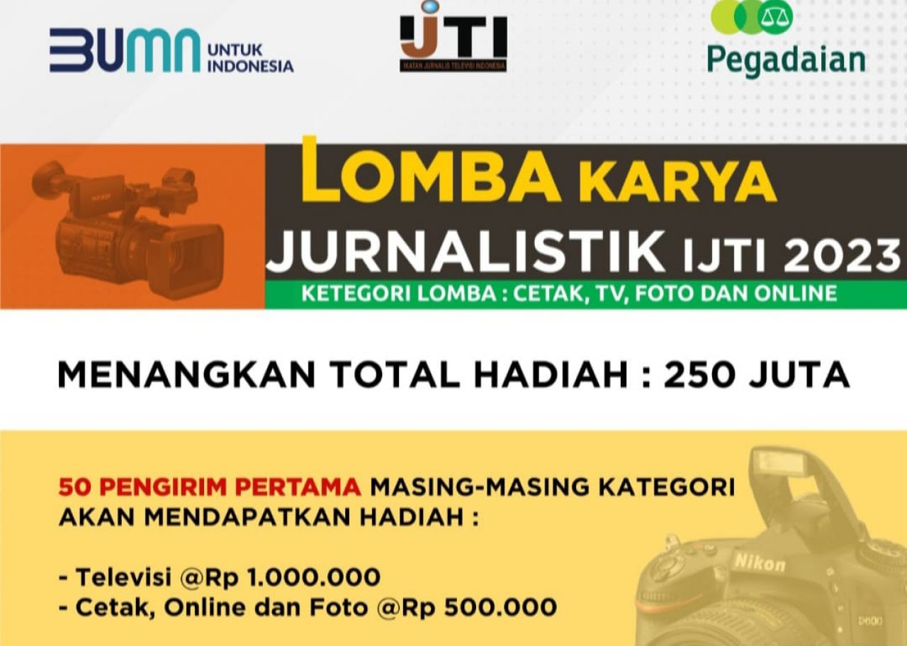 Pegadaian Adakan Lomba Jurnalistik, Batas Akhir Pengumpulan Materi 10 April 2023
