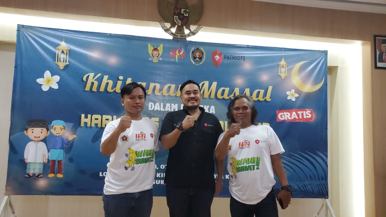 Kolab, Patriots Grup dan PWI Adakan Khitanan Masal
