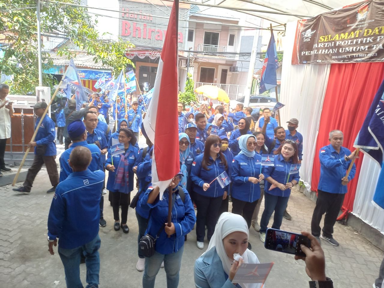 DPC Partai Demokrat Surabaya Daftar Bacaleg, Siap Kembalikan Kejayaan