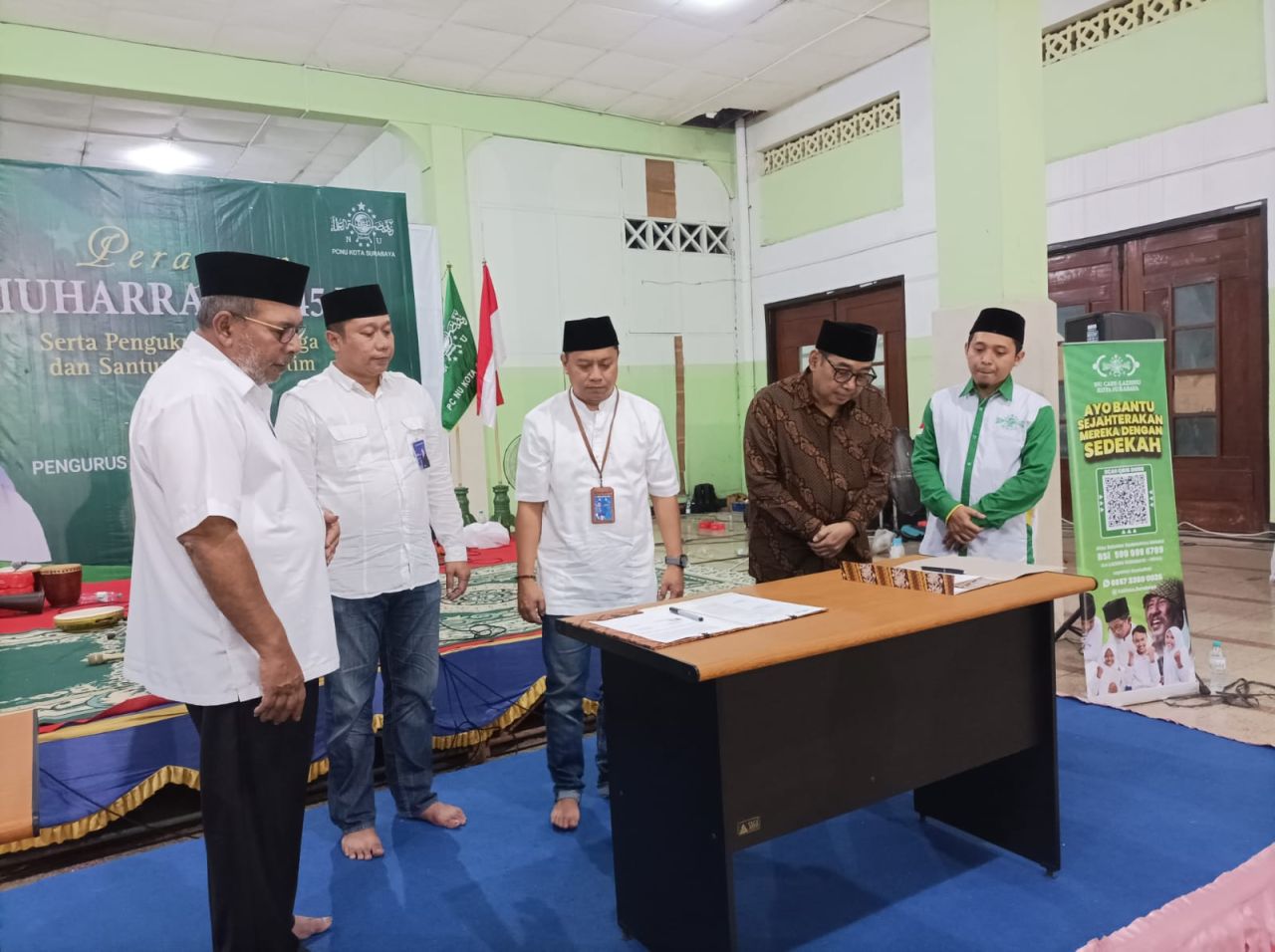PCNU Surabaya Kukuhkan Lembaga dan Teken Kerjasama dengan Bank Jatim, BSI, serta DMI