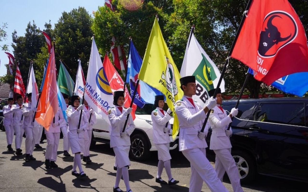 Kirab Pemilu 2024 Jalur V Tiba di Sidoarjo, Siap Keliling Jatim 48 Hari
