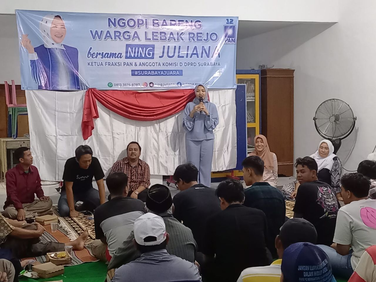 Anggota DPRD Surabaya Ini Sambangi Lebak Rejo, Dapat Curhatan dan Beri Solusi