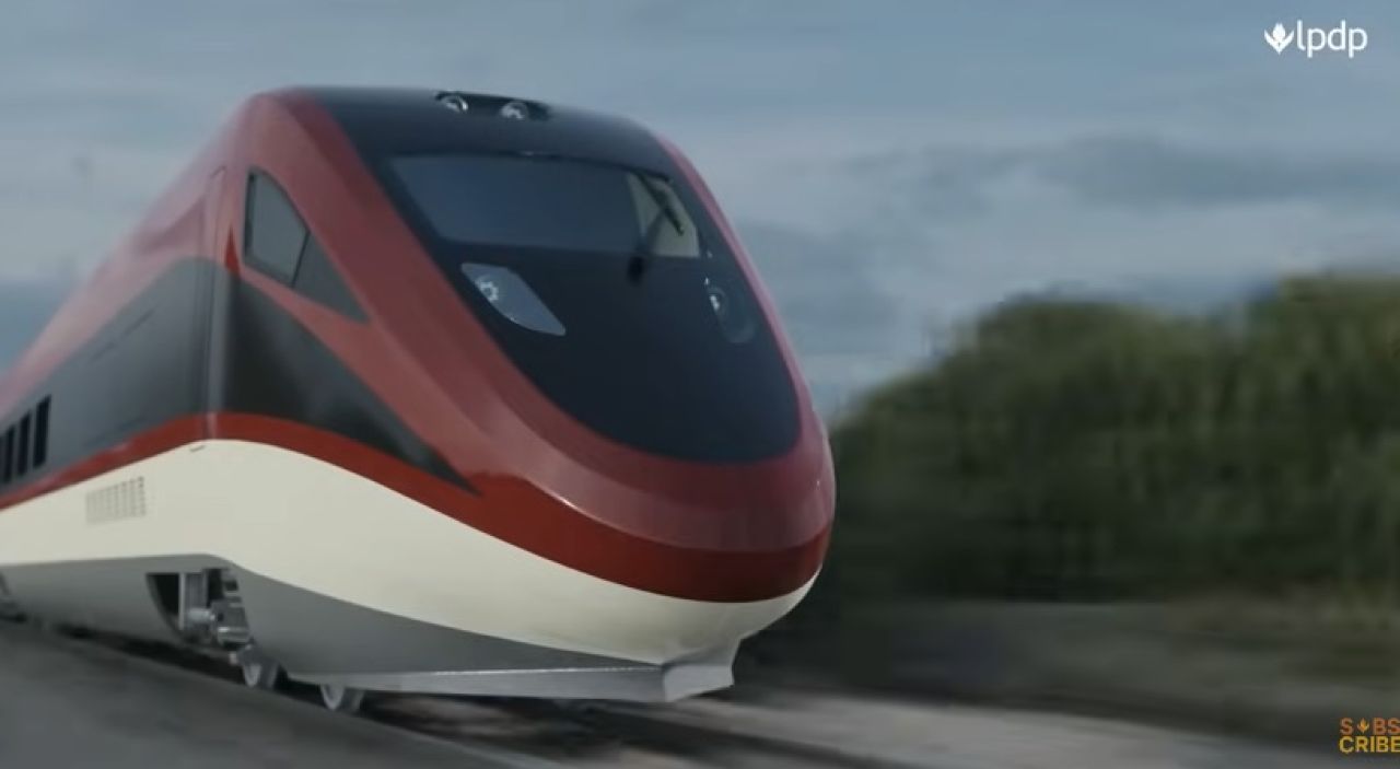 Kereta api cepat Jakarta-Surabaya (Foto: Tangkapan layar YouTube LPDP RI)
