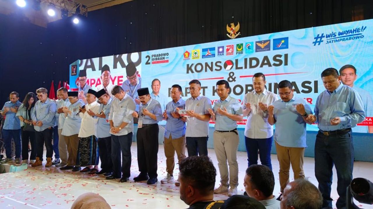 2 Mantan Gubernur Jatim Hadiri Konsolidasi Akbar TKD Prabowo-Gibran