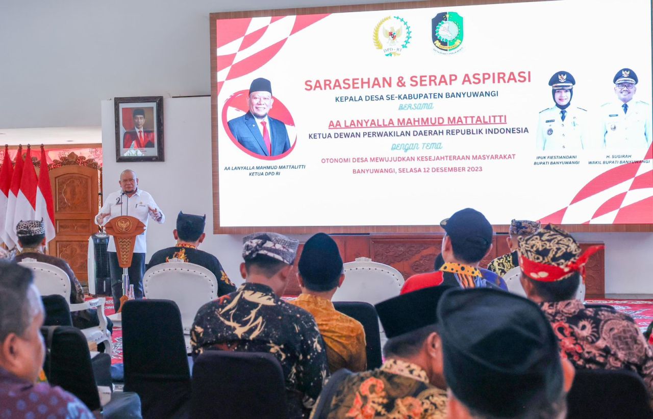 Ketua DPD RI Apresiasi Kekompakan Bupati dan Kades Jadikan Banyuwangi Berprestasi