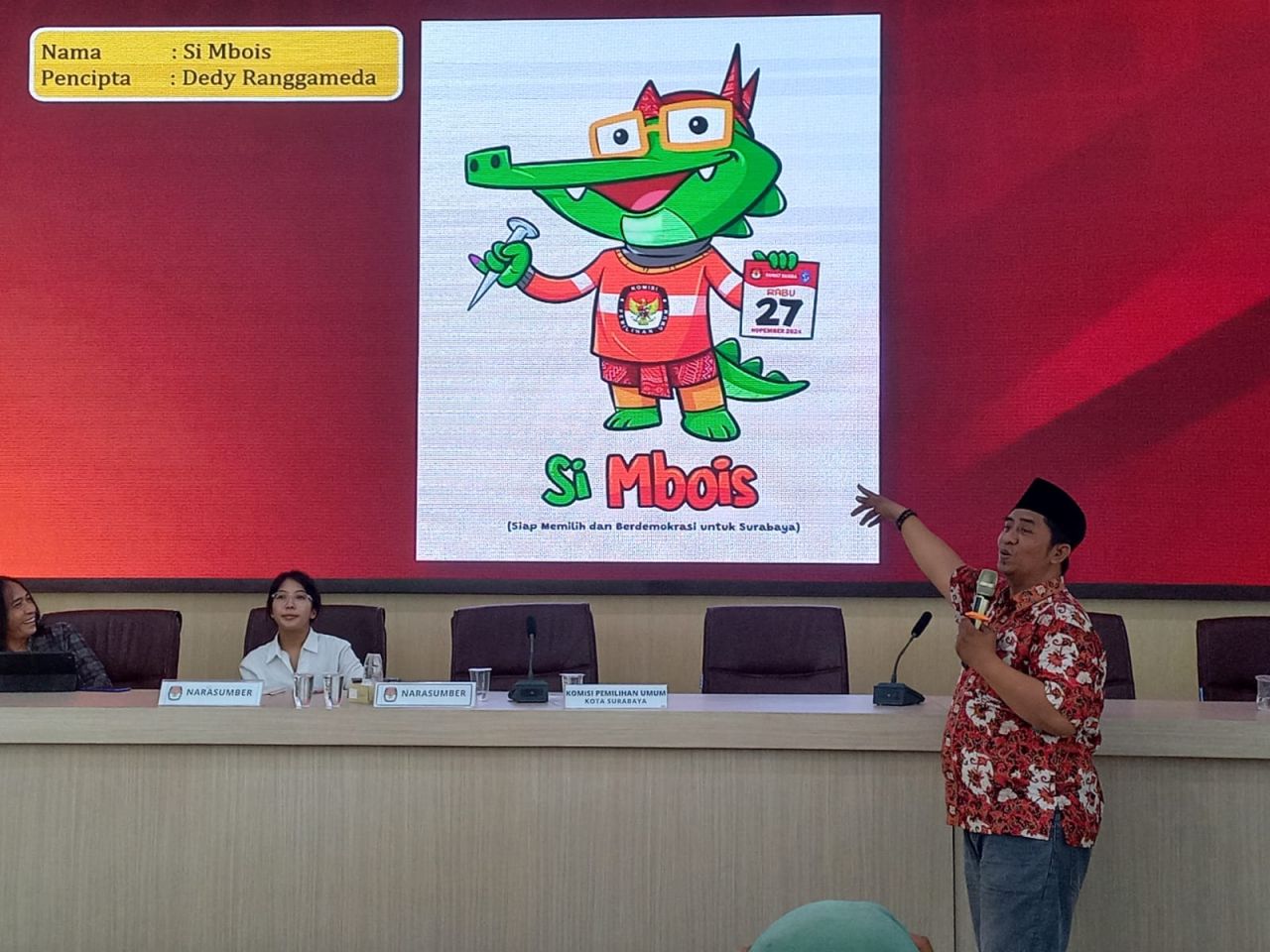 KPU Surabaya Rilis Maskot, Jingle dan Mars Untuk Pilwali Surabaya 2024