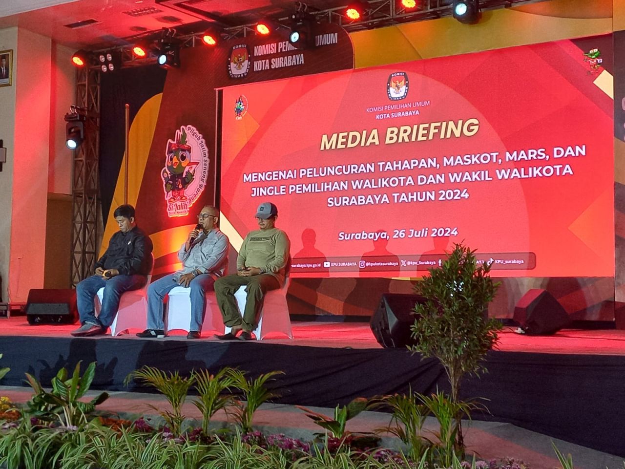 KPU Surabaya Luncurkan Tahapan, Maskot, Jingle dan Mars di Pilwali Surabaya 2024