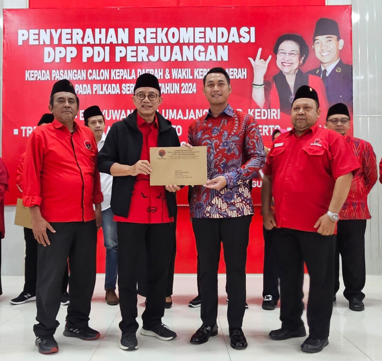 Rekom B1KWK Susulan PDI Perjuangan untuk 10 Calon Kepala Daerah di Jawa Timur